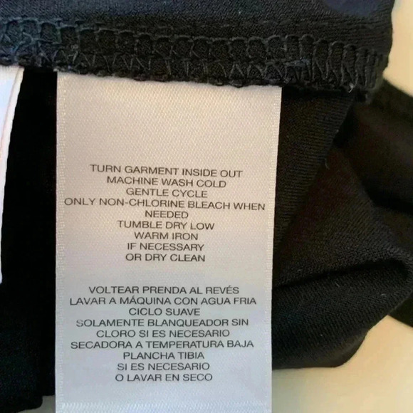 Anne Klein light weight black  tunic with white trim - Picture 5 of 5